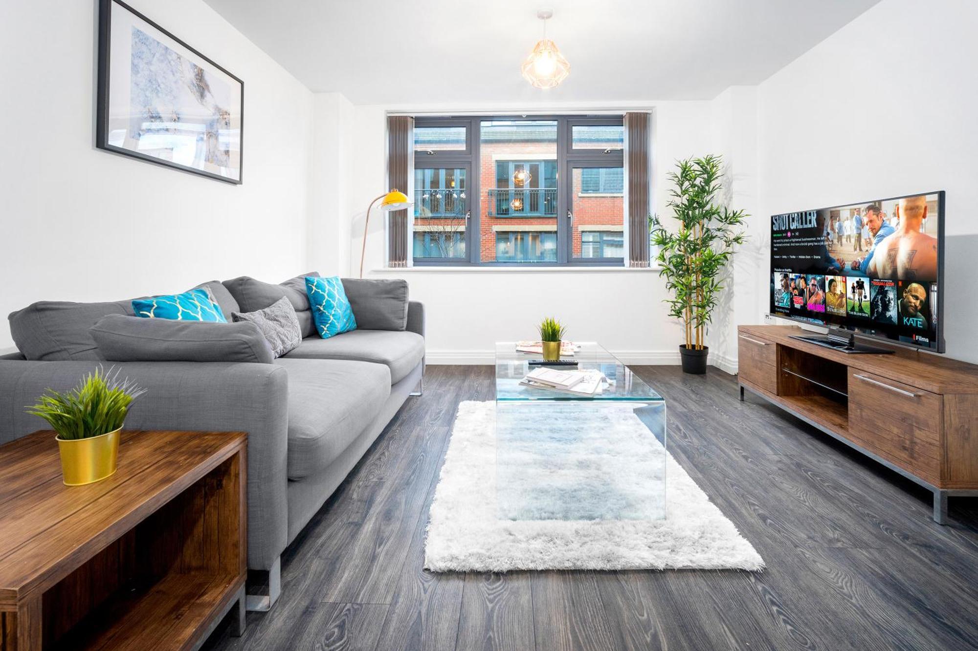 New Luxe Apartment - Secure Parking - Birmingham City Centre - Netflix - Wifi - Top Rated - 54M Exterior photo